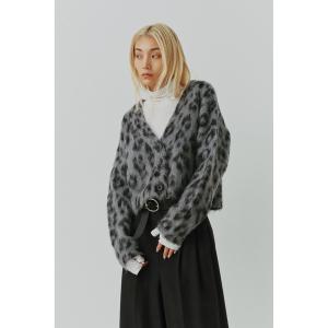 カーディガン Leopard Knit Cardigan /レオパードカーディガン レディース