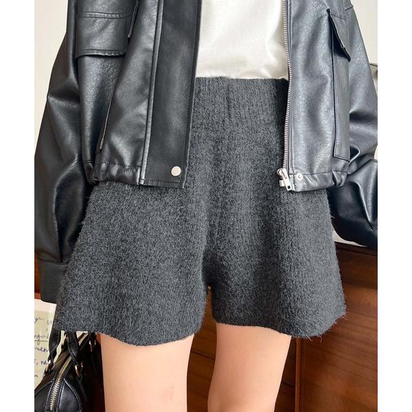 パンツ ショートニットパンツ レディース