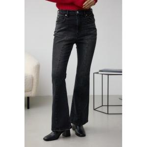 ジーンズ デニム デニムパンツ AZUL DENIM オーバーダイ切替フレアデニム レディース