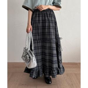 スカート 「2サイズ展開」アソートダブルリボンフリルスカート