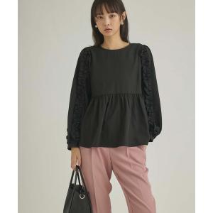 ブラウス シャツ フリルスリーブブラウス レディース