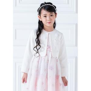 mezzo piano フォーマル 発表会 卒園式 入学式 花モチーフ裾スカラップ