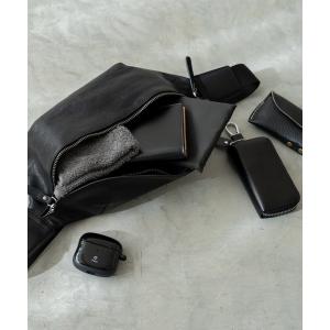 ウエストポーチ 「イタリアンレザー」ボディバッグ メンズ