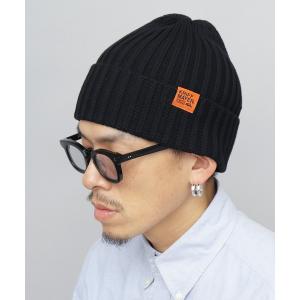 ニット帽 ニットキャップ 綿混 リブ編み ニットワッチ（ニット帽） メンズ レディース
