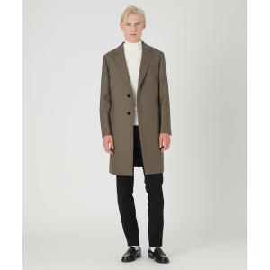 BLACK LABEL グレー　ピーコート BLACK LABEL CRESTBRIDGE ステンカラーコート コート テクニカル