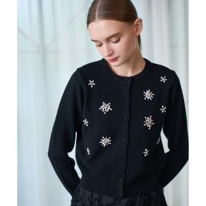 カーディガン スノーフレーク カーディガン レディース