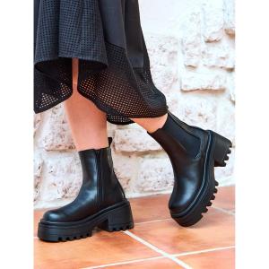 ブーツ Mafmof(マフモフ)8cm厚底トラックソールサイドゴアショートブーツ レディース