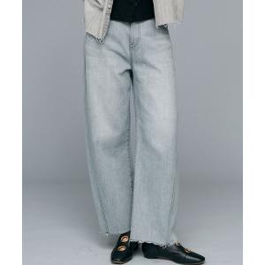 ジーンズ デニム デニムパンツ カーブブラックデニムパンツ レディース