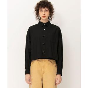 ブラウス シャツ クロップドチャンキーシャツ レディース