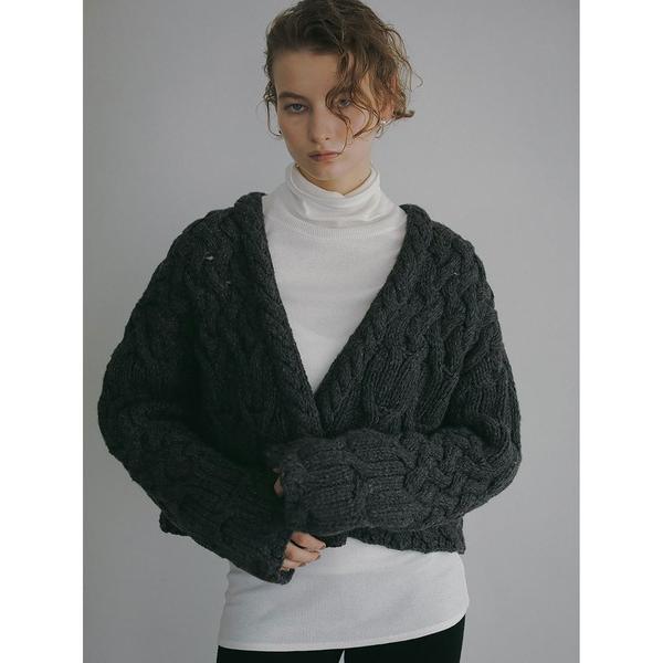 カーディガン ハンドニットカーディガン レディース