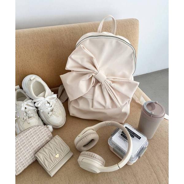 デイバック リュック 「大容量なのに映える」ビッグリボンリュック レディース