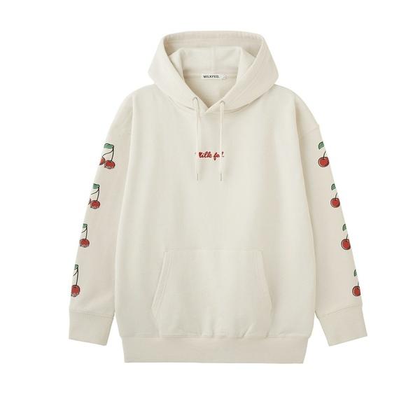 パーカー SIDE CHERRIES SWEAT HOODIE レディース