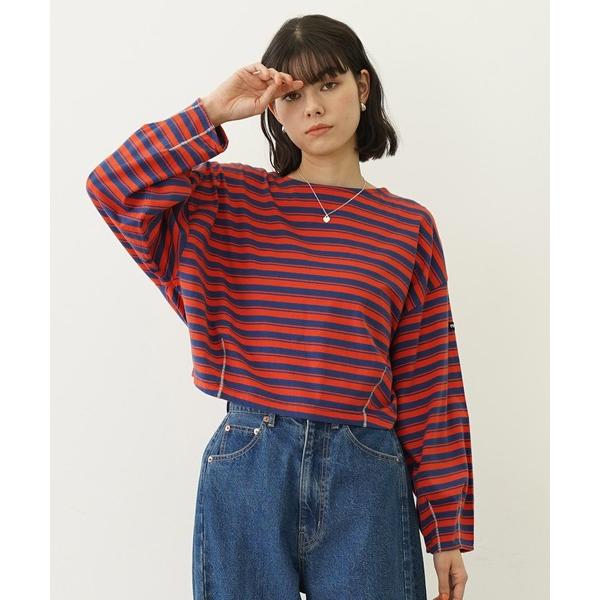 tシャツ TUCK STRIPE L/S TOP レディース
