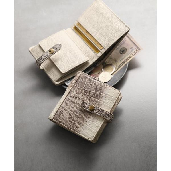 財布 ヒマラヤクロコダイルレザー 折り財布 レディース メンズ