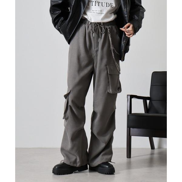 カーゴパンツ .works起毛ツイルチェーン付カーゴパンツ レディース