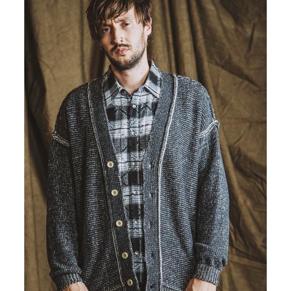 カーディガン 「NO ID.」Reversible Knit Cardigan / リバーシブル ニ...