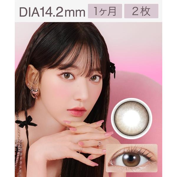 カラコン コンタクトレンズ モラク MOLAK 1month ドーリッシュブラウン（2枚入り）