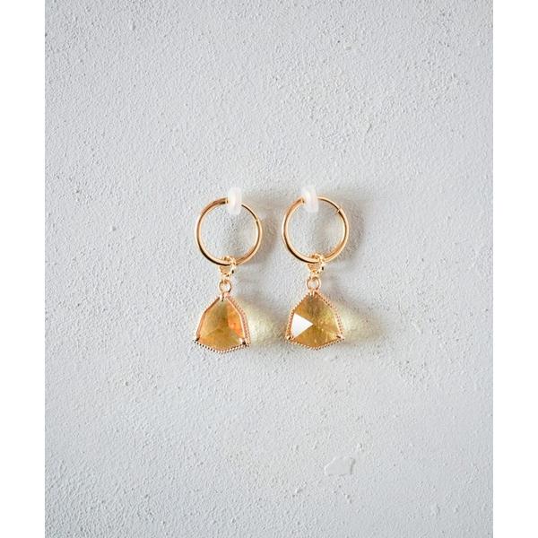 イヤリング 「SHAHA」「SHAHA」16Kゴールドプレート/シンプル/3WAY/トライアングルガ...