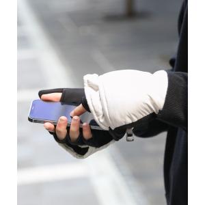 moz（モズ） 手袋 メンズ フェイクファーポケット指なしグローブ