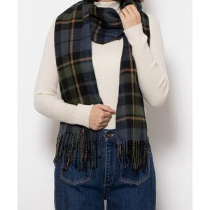 ストール マフラー カシュネ cache nez / 静電チェック柄ストール レディース