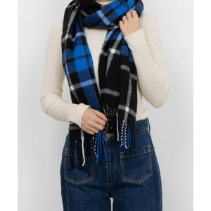 ストール マフラー カシュネ cache nez / ウール混チェックストール レディース