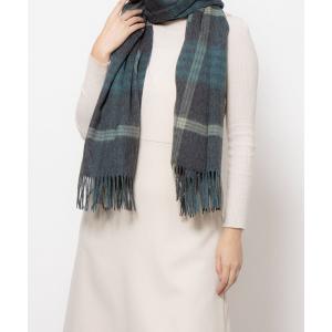 ストール マフラー カシュネ cache nez / ウールメニーチェックストール レディース
