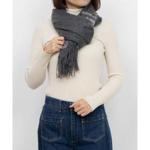 ストール マフラー カシュネ cache nez / カシミヤボーダーストール レディース