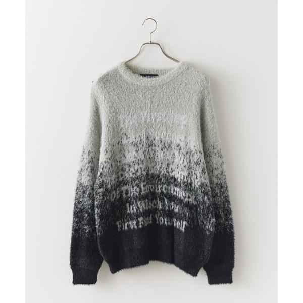 セーター ニット Jaquard Logo Shaggy Knit /  ロゴジャガードシャギーニッ...