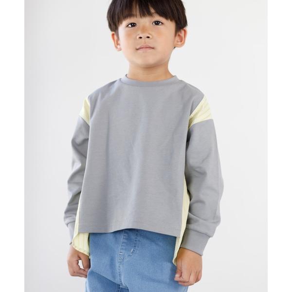 tシャツ 切替いっぱい長袖Tシャツ80〜140cm キッズ 子供服 男の子 女の子
