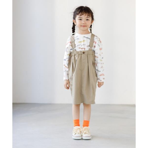 ジャンパースカート ハイウエストジャンパースカート80〜140cm キッズ 子供服 女の子