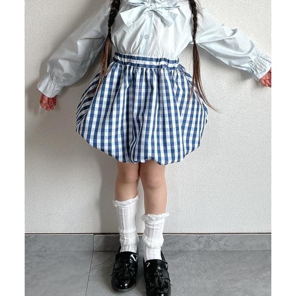 スカート チェックバルーンスカート80〜140cm キッズ 子供服 女の子