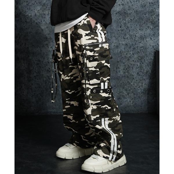 カーゴパンツ カモフラ サイドライン カーゴパンツ / Camouflage Sideline Ca...