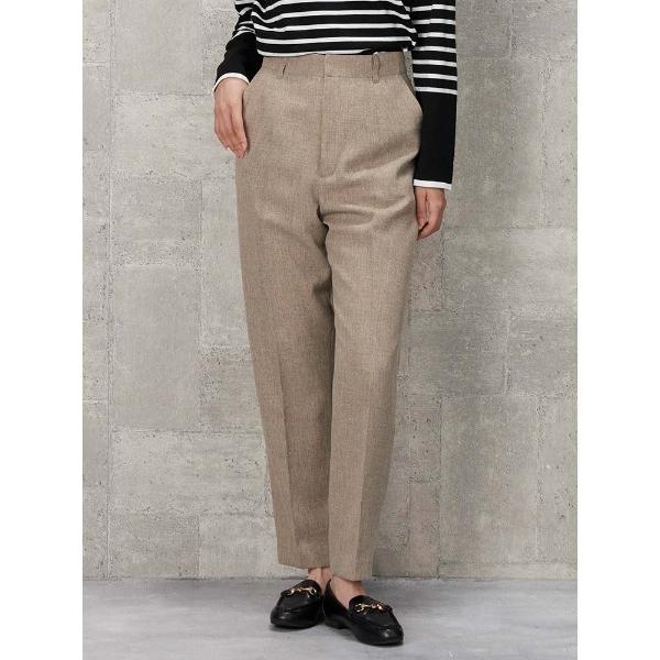 セレモニースーツ スラックス パンツ My wardrobeシャークスキンツイードパンツ　ベージュ/...