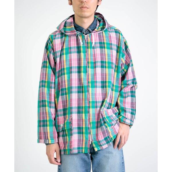 シャツ 「SPELLBOUND / スペルバウンド」 インドマドラス フードシャツ メンズ