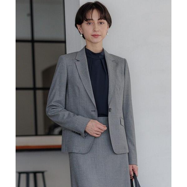 ジャケット テーラードジャケット 「セットアップ対応」ラフィーネウール 一つ釦 ジャケット レディー...