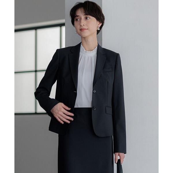 ジャケット テーラードジャケット 「セットアップ対応」ラフィーネウール 二つ釦 ジャケット レディー...