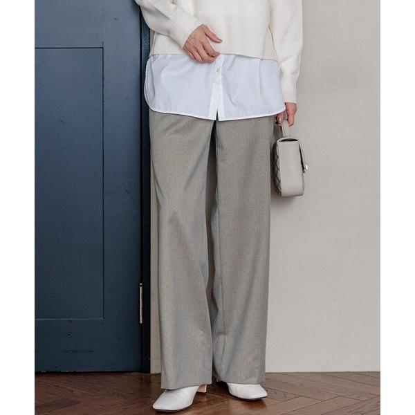 パンツ 「VERY3月号掲載/洗える」TRコンフォートストレッチ ワイドパンツ レディース