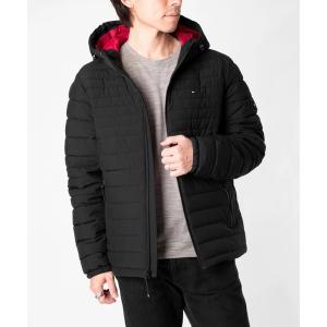 ダウンジャケット ダウン TOMMY HILFIGER STRETCH QUILTED HOODY トミーヒルフィガー ストレッチ キルト 中わたジャ