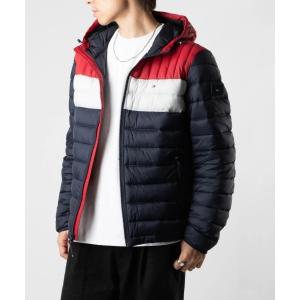 ダウンジャケット ダウン TOMMY HILFIGER NYLON QUILTED HOODY トミーヒルフィガー 中わた ジャケット