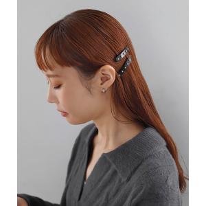 ANEMONE（アネモネ） ヘアクリップ マーブルカラーヘアクリップ「2本