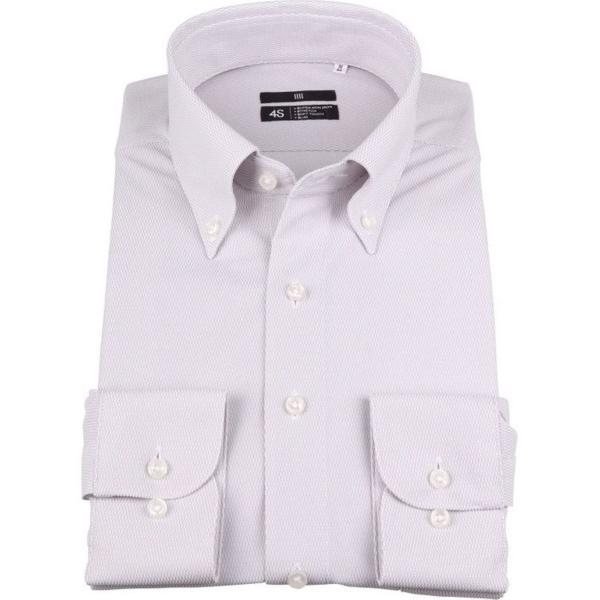 フォーマル シャツ 「スーパーノンアイロン・ストレッチ・速乾」「長袖」「BLACK LINE」ボタン...