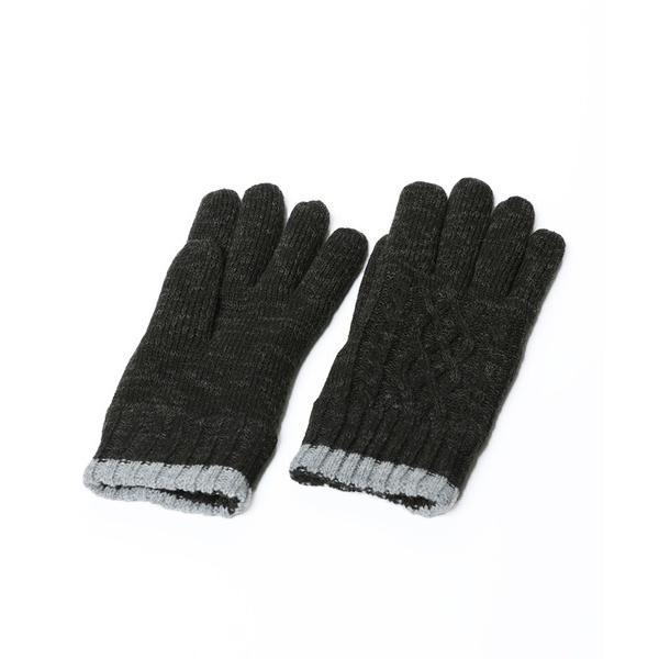 手袋 ケーブル裏ボア紳士手袋 メンズ レディース