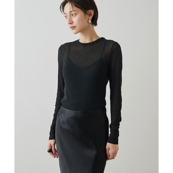 tシャツ シアーフライスクループルオーバー レディース