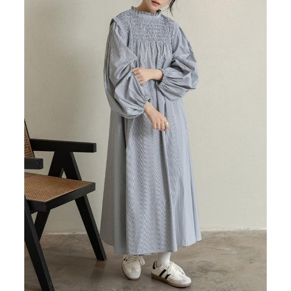 ワンピース シャーリングワンピース