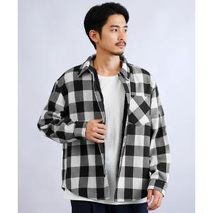 シャツ 裏ボアネルチェックシャツ メンズ レディースの商品画像