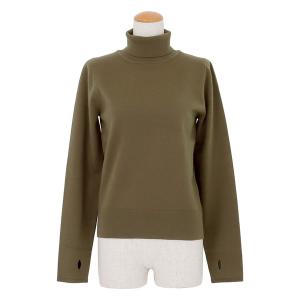 ニット セーター フィンガーホールタートルネックニット レディース