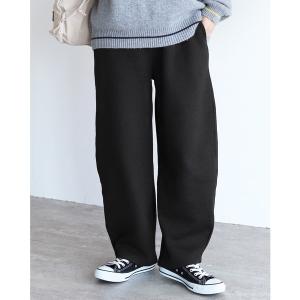 パンツ 裏起毛カーブパンツ レディース