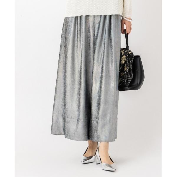 パンツ ドレープ使いキュロットパンツ レディース