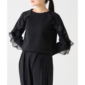 ニット セーター 「復刻別注」「MARILYN MOON/マリリンムーン」フリルニット レディース