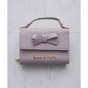 Maison de FLEUR リボン付き三つ折り財布 ガーリーリボンウォレット/Maison de FLEUR（メゾン ド フルール